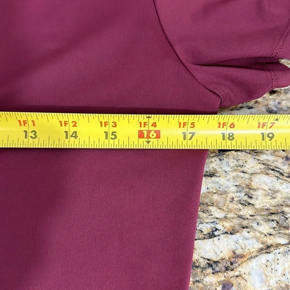 House of Harlow 1960 Revolve Deep V-Neck Bodysuit In Burgundy Size XL